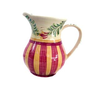 Vintage Gail Pittman Ceramic Pitcher in perfect vintage condition